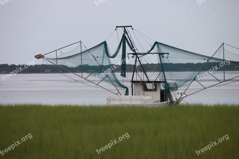 Boat Shrimp Boat Coastal Commercial Shrimp