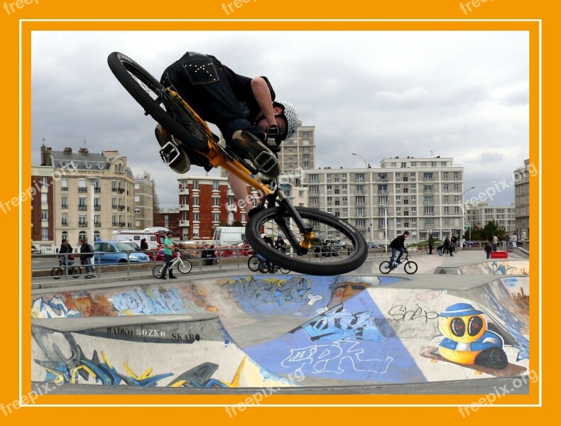 Bmx Sport Bike Harbour Skate Park