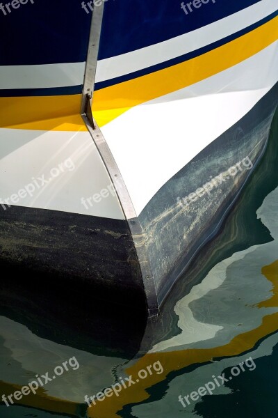 Hull Trawler Fishing Port Color Reflection