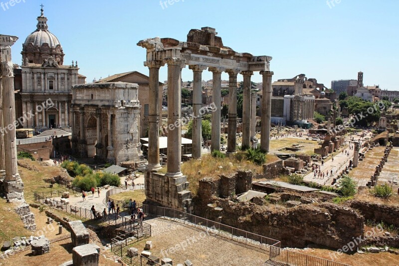 Rome Italy Ancient Forum Roman