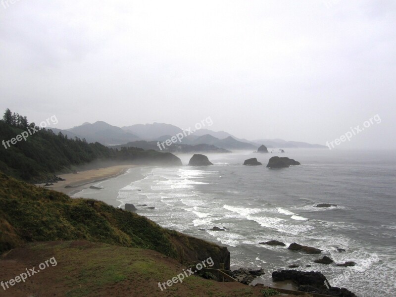 Oregon Coast Ecola State Park Usa Free Photos