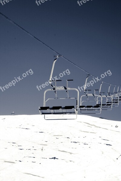 Ski Lift Lift Chairlift Winter Sports Skiing