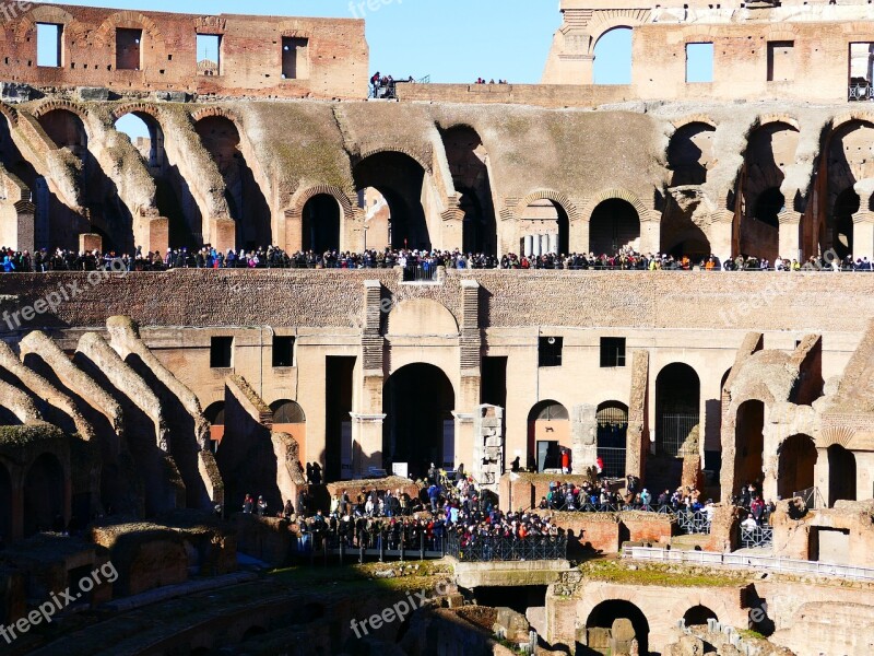 Colosseum Rome Amphitheater Landmark Building