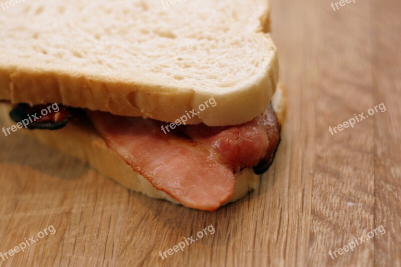 Bacon Sandwich Bread Snack Food