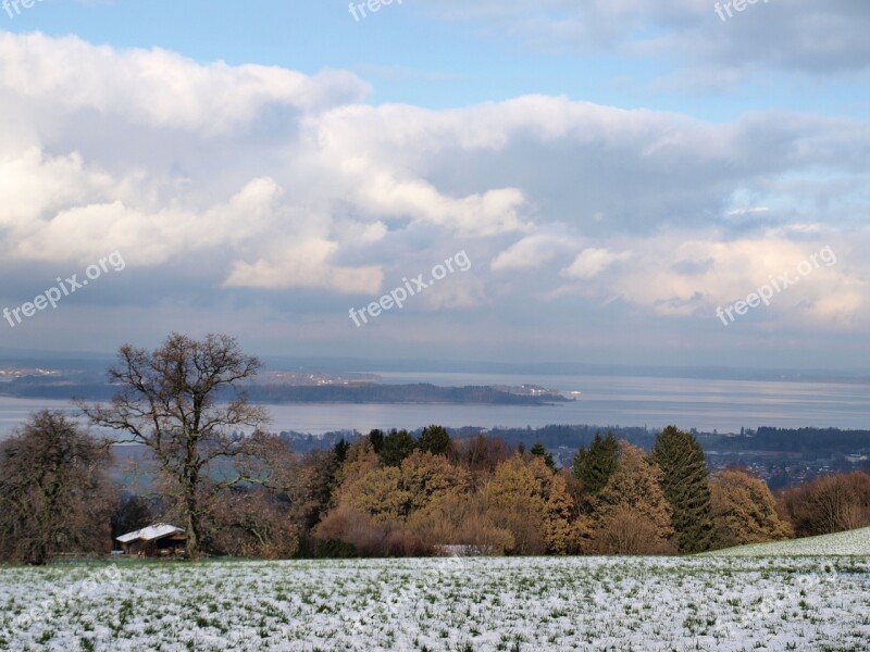 Chiemsee Winter Light And Shadow Free Photos