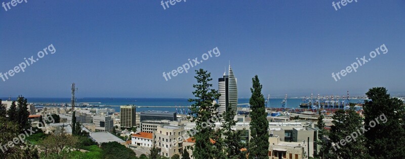 Panorama Haifa Israel Free Photos