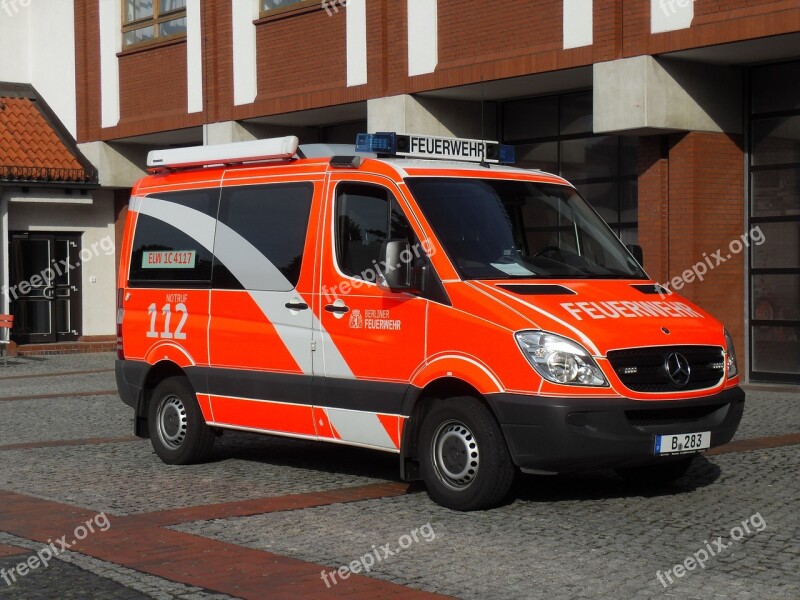 Feuerwehr Firetruck Fire Truck Mercedes Car