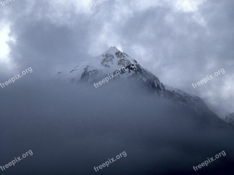 Mountain Fog Landscape Sea Of Fog Clouds