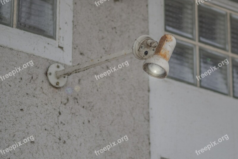 Lamp Courtyard Lamp Old Rust Rusted