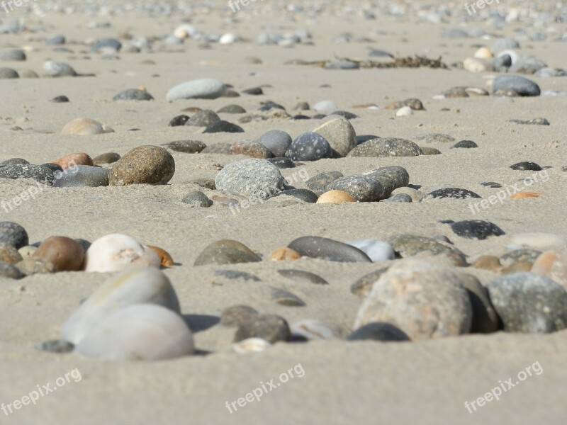 Beach Stones Sea Landscape Nature