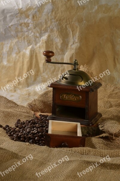 Coffee Retro Grain Coffee Coffee Grinder Brown