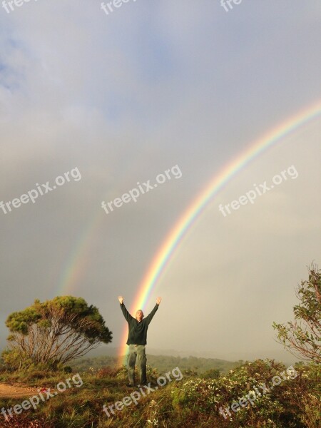 Rainbow Celebrate Joy Colorful Bright