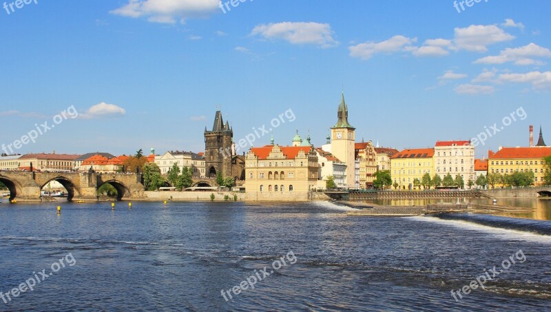 River Tower Blue City Roof