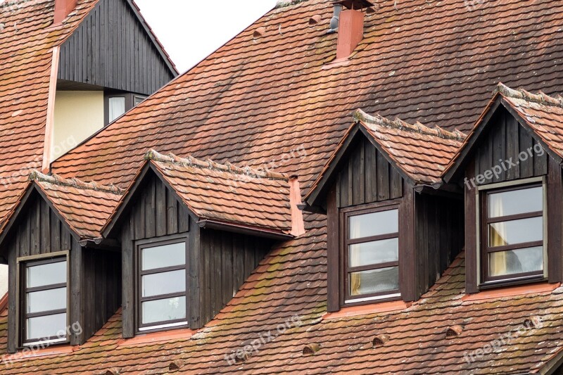 Roof Roof Gaupe Truss Fachwerkhaus Historic Center