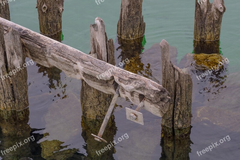 Water Pile Stilt Houses Lake Wood