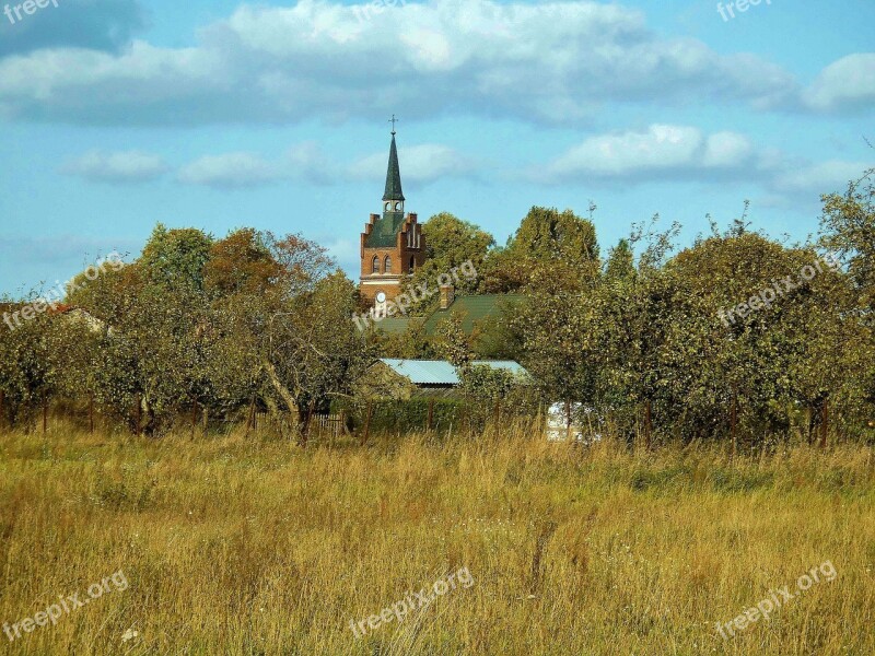 Church Old Historically Steeple Box Church