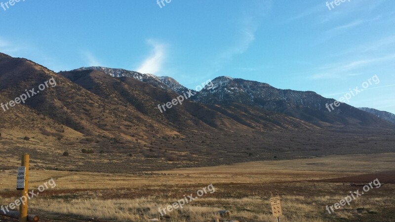 Mountains Utah Landscape Nature Outdoor