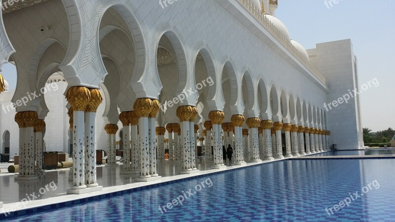 Abu Dhabi Uae Mosque Free Photos