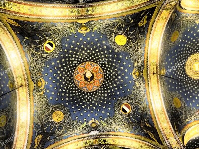 Church Ceiling Basilica Of The Agony Church Of All Nations Gethsemane