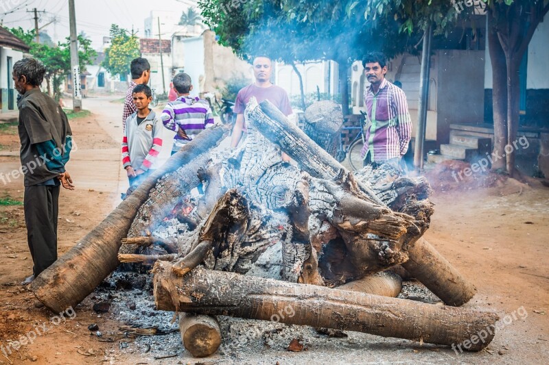 Campfire Fire Bhogi Heat Hot