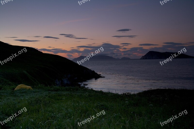 Landscape Dusk Silhouette Sunset Twilight