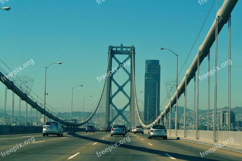 Bridge Cars Street Road Transport