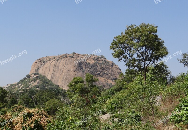 Rock Formation Hillock Granite Erosion Boulders