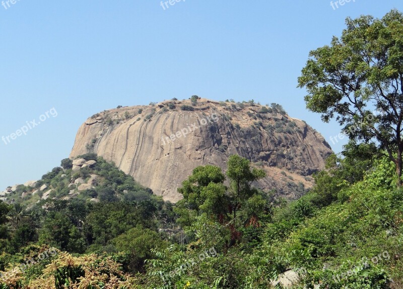 Rock Formation Hillock Granite Erosion Boulders