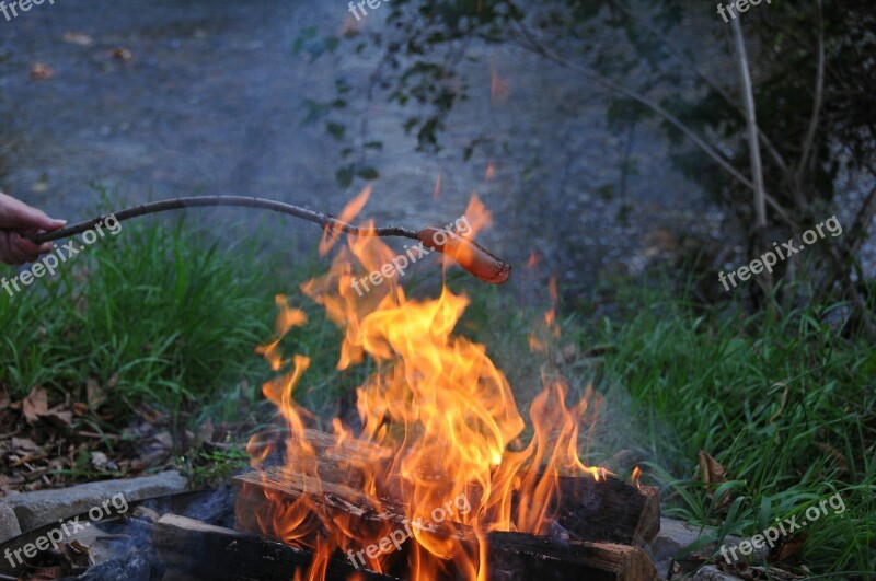 Fireside Cookout Flame Sausage Bbq