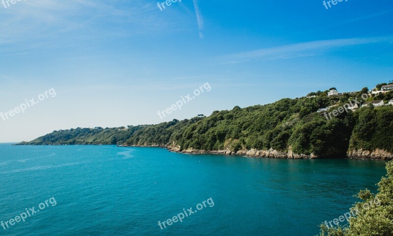 Guernsey Island Land Green Coast