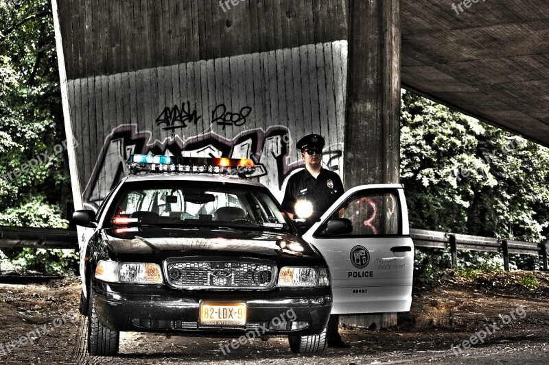 Police Police Car Siren Cop Image Editing