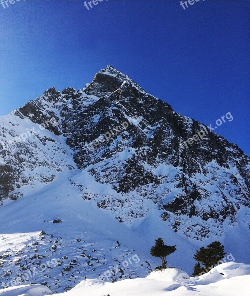 Mountain Montafon Silvretta Austria Winter