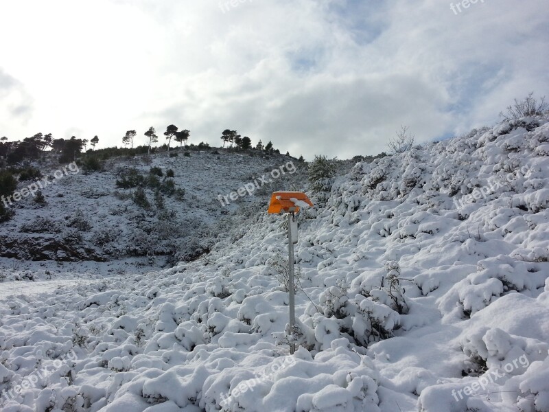 Snow Mountain Winter Nature Landscape