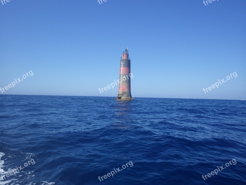 Faro Lavezzi Sea Sardinia Corsica Summer