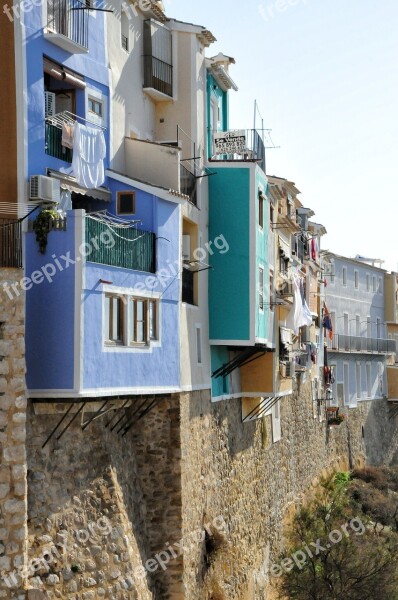 Villajoyosa Spain Houses Façades City