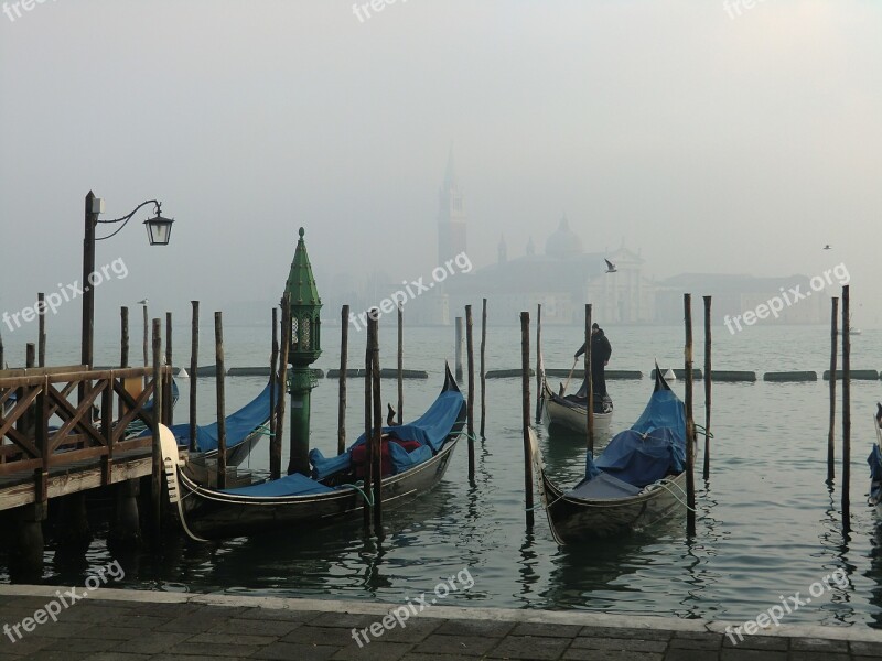 Venice Italy Fog Europe Travel