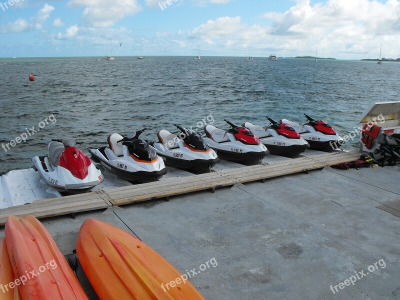 Key West Jet Ski Ocean Watersport Speed