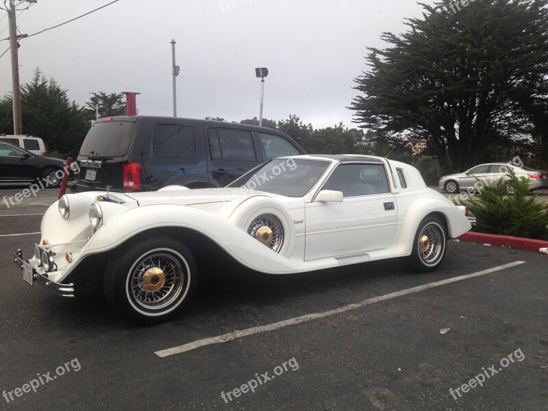 Auto Limousine White Oldtimer Free Photos