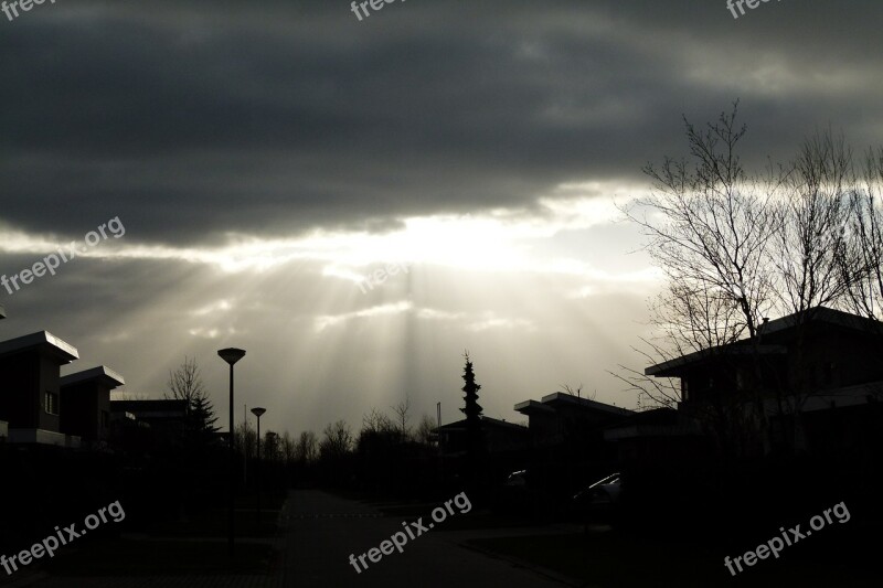 Clouds Air Nature Sun Rays Imminent