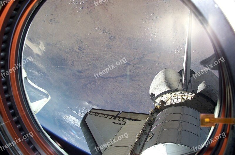 International Space Station View Space Shuttle Window Payload