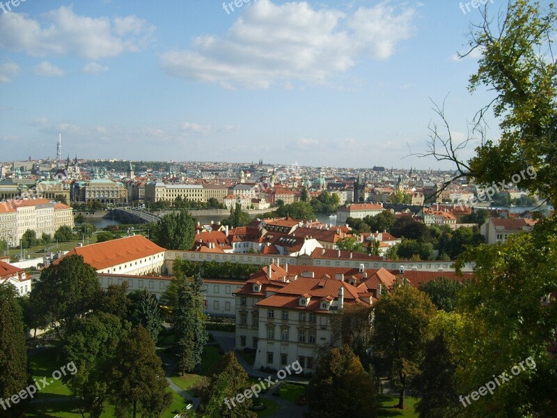 Prague Castle Hill Panorama Free Photos