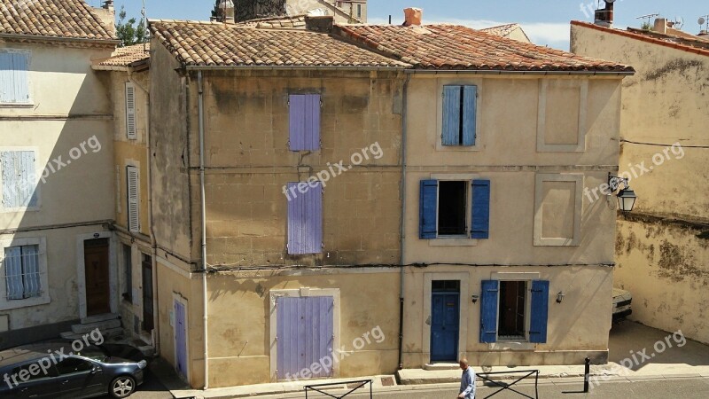 Building Superstructure Shutters Old Building Heat