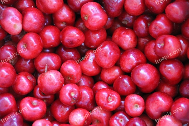 Cherries Fruit Red Spring Fruits