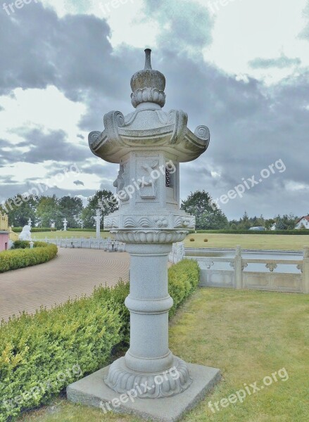 Stone Column Mythical Sand Stone Chinese Hand Labor