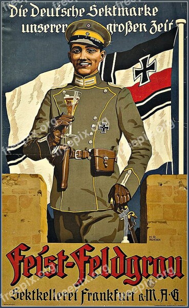 Soldier World War I Poster Art Poster German