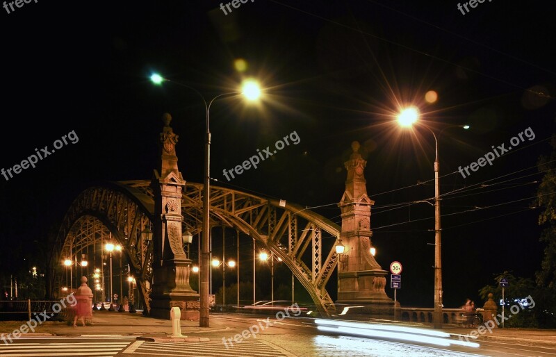 Zwierzyniecki Bridge Wrocław City Architecture Street