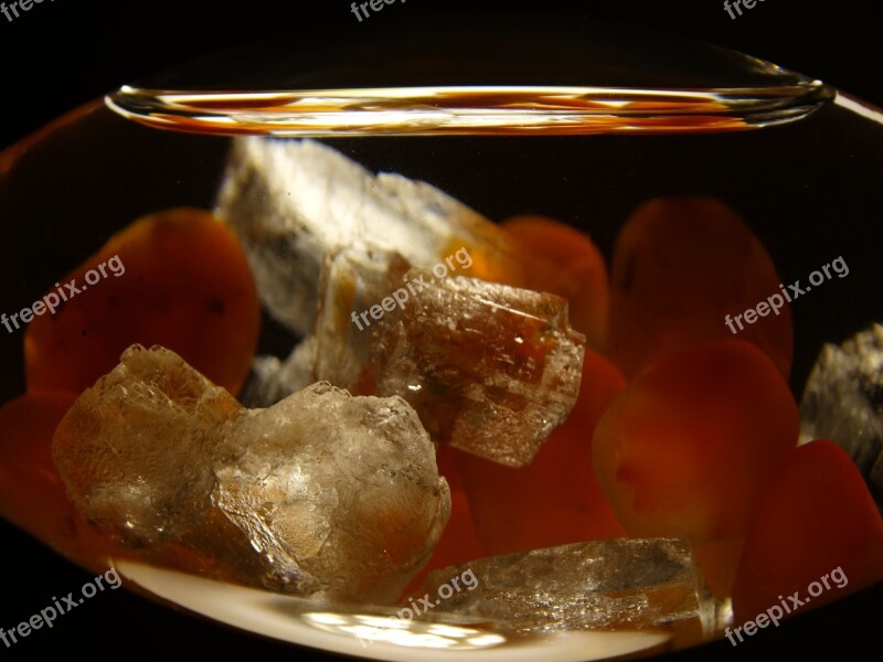 Fiole Quartz Gems Orange Crystal