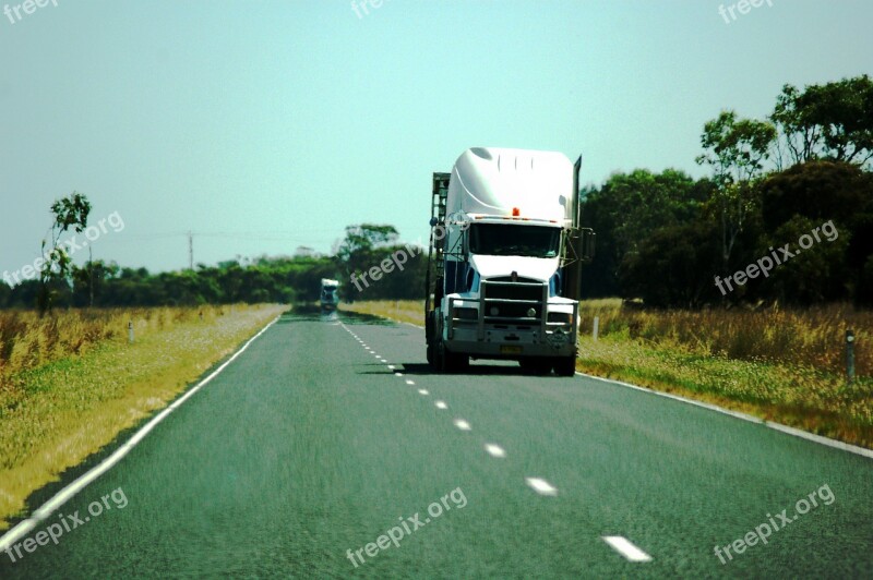 Truck Australia Highway Transport Semi Trailers