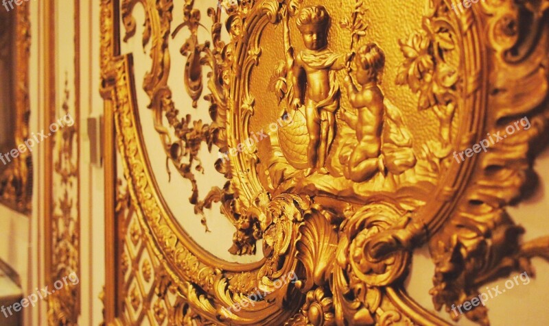 Gold Decor Interior Decorated Panels