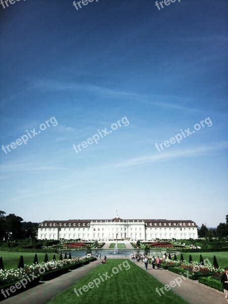 Ludwigsburg Germany Castle Blue Sky Summer